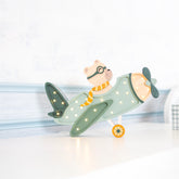 Luminária Aeronave Verde Vintage